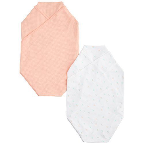  Carters Swaddle Blankets - Peach Dot Balloons - 2 pk by Carters