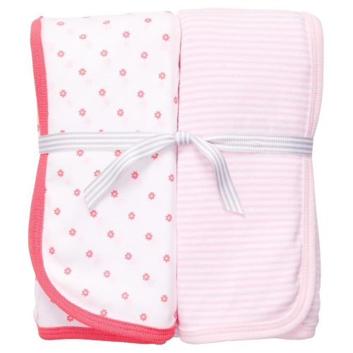  Carters 2-Pack Swaddle - Poppy Light Pink- One Size
