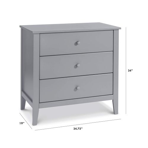  Carters by DaVinci Morgan 3-Drawer Dresser, Grey