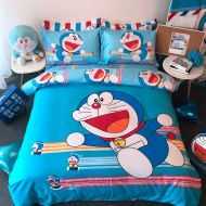 Casa 100% Cotton Kids Bedding Set Boys Doraemon Duvet Cover and Pillow case and Flat Sheet,Boys,3 Pieces,Twin