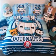Casa 100% Cotton Kids Bedding Set Boys The Octonauts Duvet Cover and Pillow Cases and Fitted Sheet,Boys,4 Pieces,Full