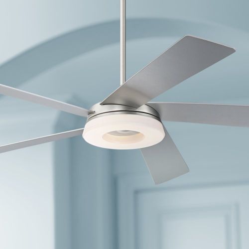  Casa Vieja 56 Retina 360 Brushed Steel LED Ceiling Fan
