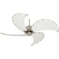 Casa Vieja 52 Aerial Brushed Nickel Canvas Blade Ceiling Fan