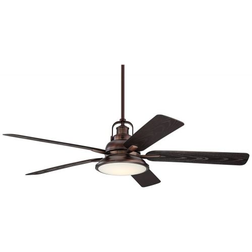  Casa Vieja 60 Wind and Sea Oil Brushed Bronze Wet LED Ceiling Fan