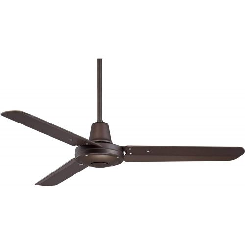  Casa Vieja 44 Plaza DC Modern 3 Blade Indoor Outdoor Ceiling Fan with Remote Control Oil Rubbed Bronze Brown Damp Rated for Patio Exterior House Porch Living Room Gazebo Garage Barn - Casa Vi