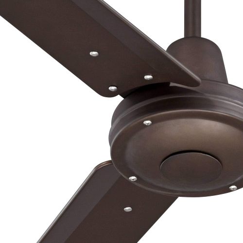  Casa Vieja 44 Plaza DC Modern 3 Blade Indoor Outdoor Ceiling Fan with Remote Control Oil Rubbed Bronze Brown Damp Rated for Patio Exterior House Porch Living Room Gazebo Garage Barn - Casa Vi