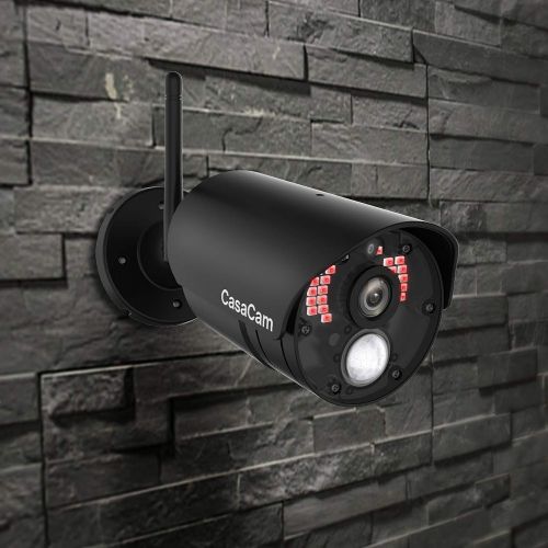  [아마존베스트]CasaCam VS802 Wireless Security Camera System with 7 Touchscreen and HD Nightvision Cameras, AC Powered (2-cam kit)