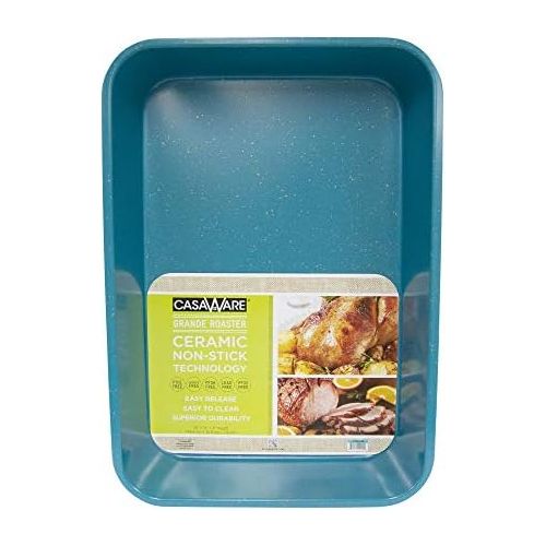  [아마존베스트]casaWare Grande Lasagna/Roaster Pan 18 x 12 x 3-Inch - Extra Large, Ceramic Coated NonStick (Blue Granite)