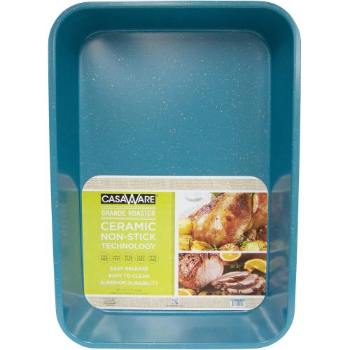  [아마존베스트]casaWare Grande Lasagna/Roaster Pan 18 x 12 x 3-Inch - Extra Large, Ceramic Coated NonStick (Blue Granite)