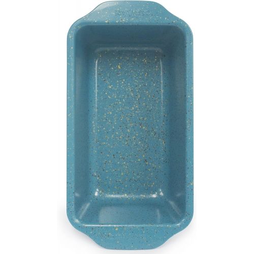  [아마존베스트]casaWare Loaf Pan 9 x 5-Inch Ceramic Coated Non-Stick, Blue Granite, standard