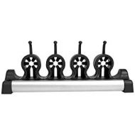 [아마존베스트]Casabella Grook Mop and Broom Utility Holder, Medium, Black/Silver