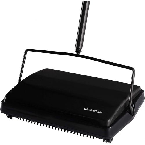  [아마존베스트]Casabella Carpet Sweeper 11 Electrostatic Floor Cleaner - Black