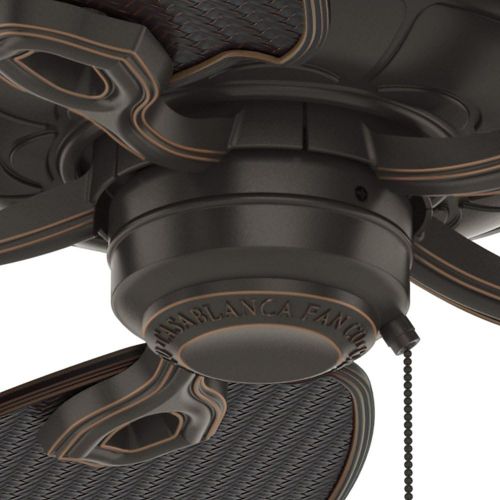  Casablanca 55073 54 Charthouse Ceiling Fan, Large, Onyx Bengal