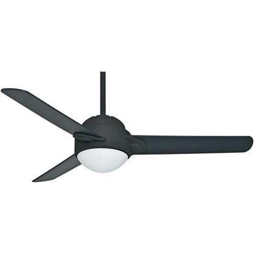  Casablanca 59081 Trident 54-Inch Graphite Finish Ceiling Fan with Three GraphiteWalnut Blades with a Light Kit