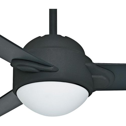  Casablanca 59081 Trident 54-Inch Graphite Finish Ceiling Fan with Three GraphiteWalnut Blades with a Light Kit