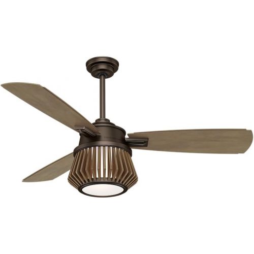  Casablanca 59163 Glen Arbor Indoor Ceiling Fan with Remote, Medium, Metallic Birch