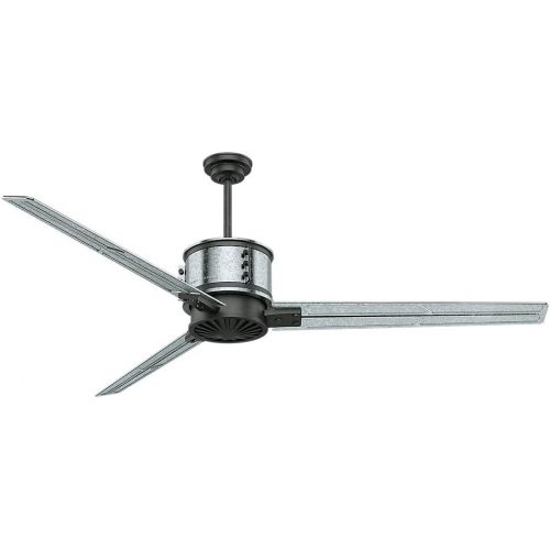  Casablanca 59194 Duluth Outdoor Ceiling Fan with Wall Control, Large, Fresh White With Granite Accents