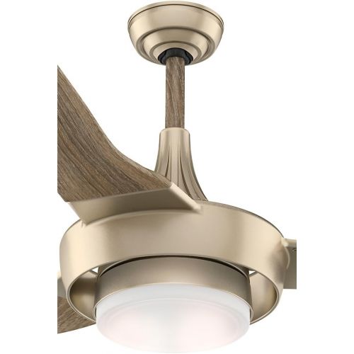 Casablanca 59168 Perseus Indoor Ceiling Fan with Wall Control, Large, Metallic Sunsand