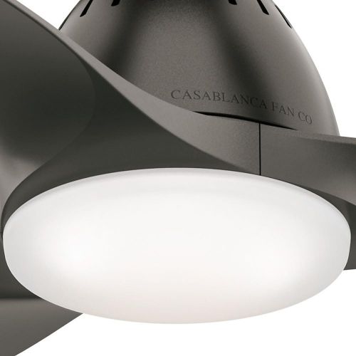  Casablanca 59287 Wisp Room 44 Ceiling Fan with Light with Handheld Remote, Small, Noble Bronze