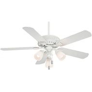 Casablanca 54005 Ainsworth Gallery 54-Inch 5-Blade 3-Light Ceiling Fan, Cottage White with Cottage White Blades and Frosted White Glass Globes