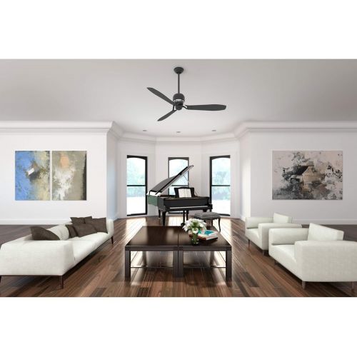  Casablanca 59505 Tribeca 60-Inch 3-Blade Ceiling Fan with Graphite Blades and Included Remote, Graphite