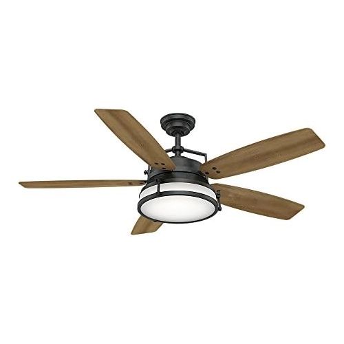  Casablanca 59359 Caneel Bay 56 Ceiling Fan with Light with Wall Control, Large, Aged Steel