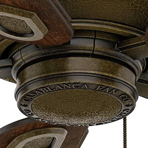  Casablanca 59527 Heritage 60-Inch Aged Bronze Ceiling Fan with Five Reclaimed Antique Blades
