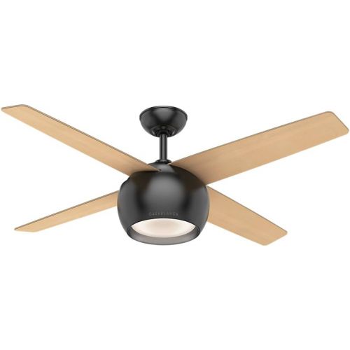  Casablanca 59333 Valby Ceiling Fan Casablanca Matte Light with Wall Control, 54, Nickel