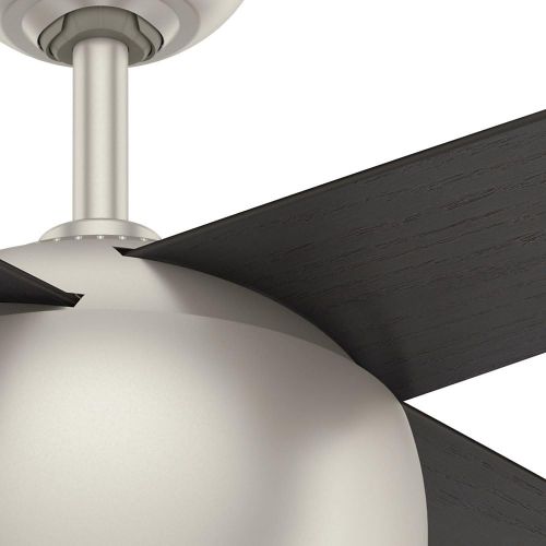  Casablanca 59333 Valby Ceiling Fan Casablanca Matte Light with Wall Control, 54, Nickel