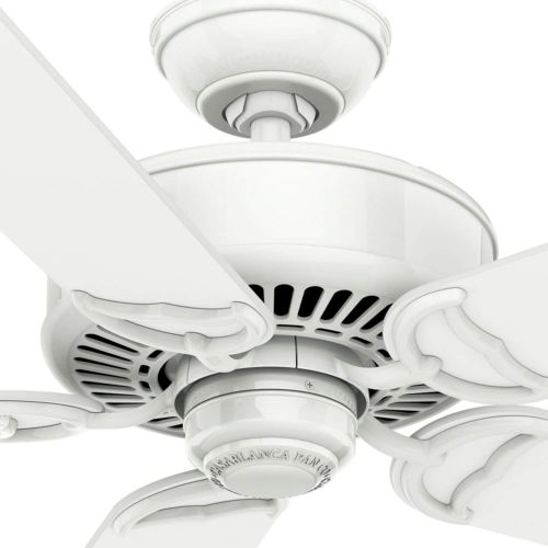  Casablanca 59510 Panama DC 54-Inch 5-Blade Ceiling Fan, Snow White with Matte Snow White Blades