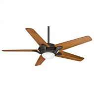 Casablanca 59078 Bel Air 56-Inch Brushed Cocoa Ceiling Fan with Five Walnut Blades and a Light Kit