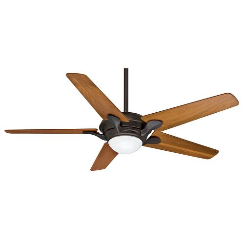  Casablanca 59078 Bel Air 56-Inch Brushed Cocoa Ceiling Fan with Five Walnut Blades and a Light Kit