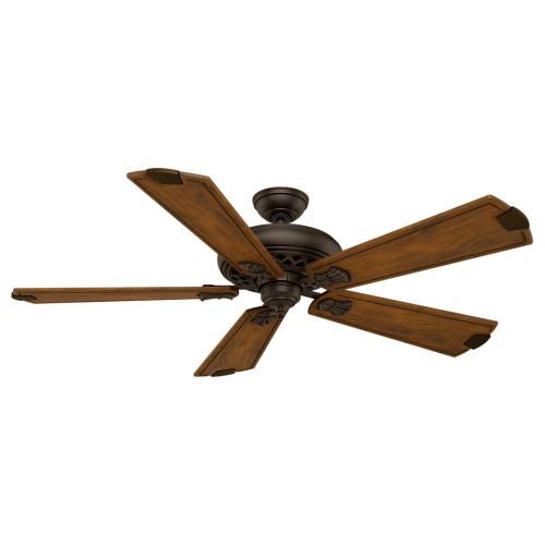  Casablanca 55035 Fellini 60-Inch Ceiling Fan with Five Walnut Blades and Wall Control, Brushed Cocoa