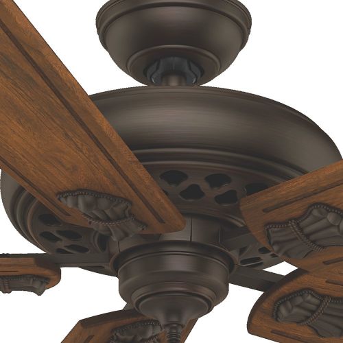  Casablanca 55035 Fellini 60-Inch Ceiling Fan with Five Walnut Blades and Wall Control, Brushed Cocoa