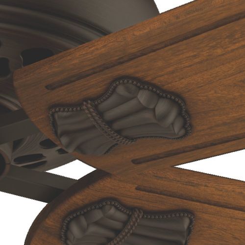  Casablanca 55035 Fellini 60-Inch Ceiling Fan with Five Walnut Blades and Wall Control, Brushed Cocoa