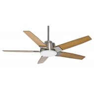 Casablanca 59110 Zudio 56-inch Snow White Ceiling Fan with Snow White Blades and Clear Frosted Glass Light