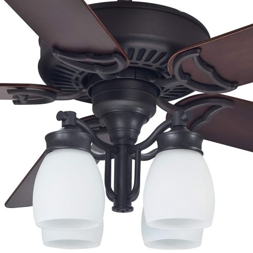  Casablanca Fan 54 inch Traditional Great Room Maiden Bronze Finish 4 Speeds Ceiling Fan with Light Fixture
