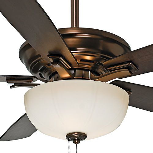  Casablanca 54080 Academy Gallery 54-Inch Ceiling Fan with Five Burnt WalnutWalnut Blades and Light, Bronze Patina