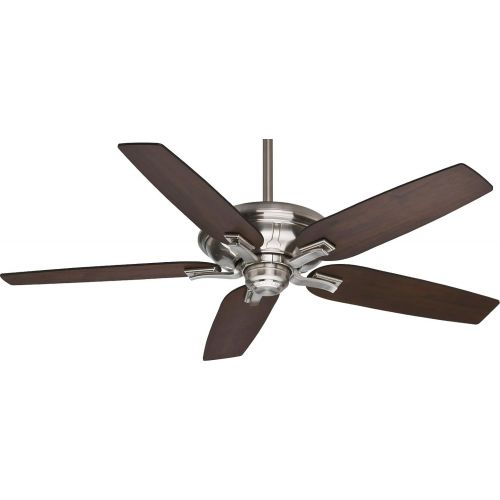  Casablanca 55019, Brescia Brushed Nickel 54 Ceiling Fan with Wall Control & 99007 Blades