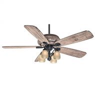 Casablanca 55052 Heathridge 60-Inch Tahoe Ceiling Fan with River Timber Non-Reversible Blades and Four Light Kit