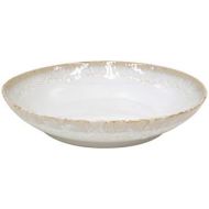 Casafina Taormina Collection Stoneware Ceramic Pasta/Serving Bowl 13.25, White
