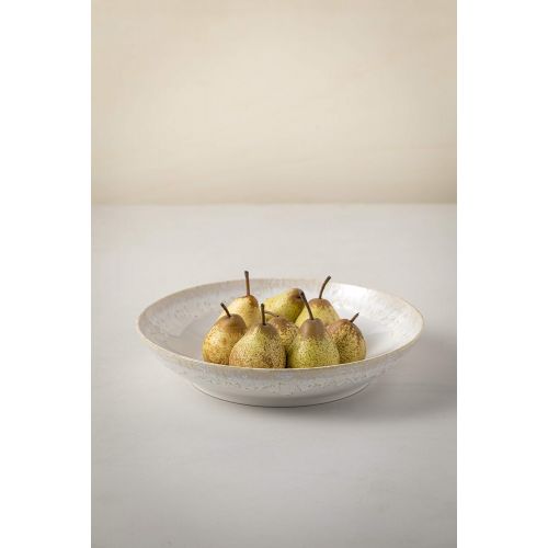  Casafina Taormina Collection Stoneware Ceramic Pasta/Serving Bowl 13.25, White