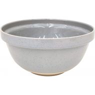Casafina Fattoria Collection Stoneware Ceramic Large Mixing Bowl 12.25/211 oz, Grey