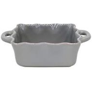 Casafina Stoneware Ceramic Dish Cook & Host Collection Square Baker Casserole, (Grey) L7xW6.5: Kitchen & Dining