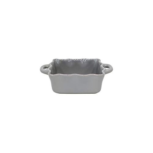  Casafina Stoneware Ceramic Dish Cook & Host Collection Square Baker Casserole, (Grey) L7xW6.5: Kitchen & Dining