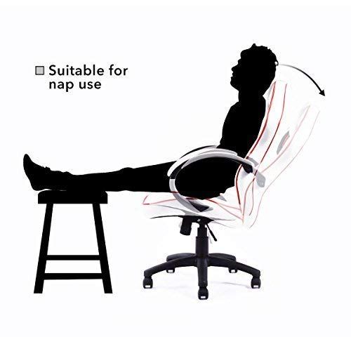  Casart Gaming Chair Swivel High Back Sport PU Leather Racing Style Office Chair Computer Ergonomic Adjustable Height and Angle Executive Chair White