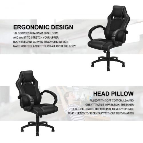  Casart Racing Chair High Back Race Car Style Bucket Seat Office Desk Chair Gaming Chair