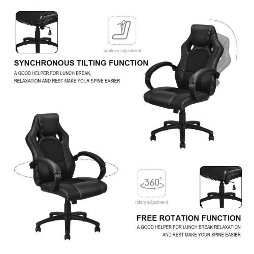  Casart Racing Chair High Back Race Car Style Bucket Seat Office Desk Chair Gaming Chair