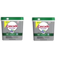 Cascade Platinum ActionPacs Dishwasher Detergent, Fresh Scent, nFanHY 2 Pack(62 Count)