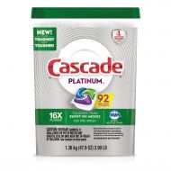 Cascade Platinum ActionPacs Dishwasher Detergent, 92 ct.- 2 Packs